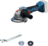 Bosch GWS 18V-8 cordless angle grinder set.