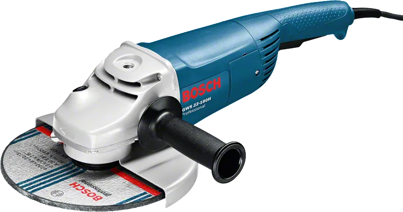 Bosch GWS 22-180 H angle grinder with 180mm disc.