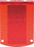 Bosch laser target red for precise alignment tasks.