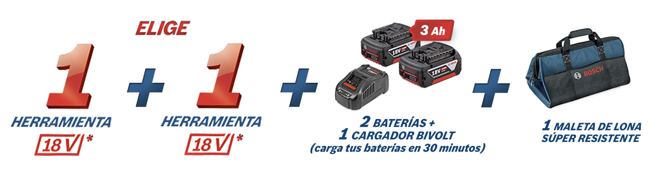 Elige 1 herramienta 18V