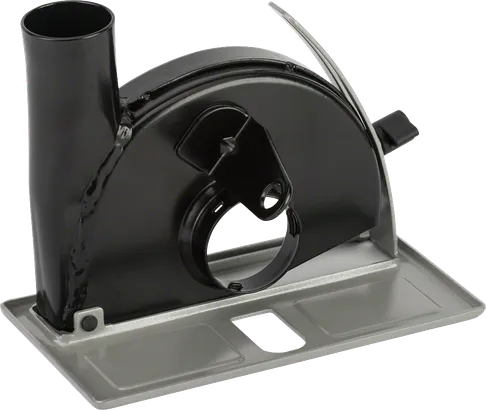 Guía de corte Bosch con salida de extracción de polvo.