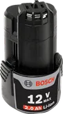 Paquete de batería de iones de litio Bosch de 12 V y 2,0 Ah.