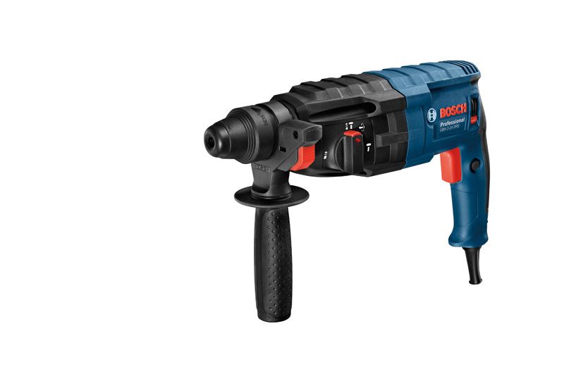 Martillo perforador Bosch GBH 2-24 DRE con empuñadura lateral.