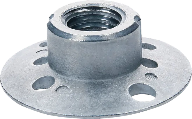 Tuerca de brida Bosch para amoladora angular, fijación segura del disco.