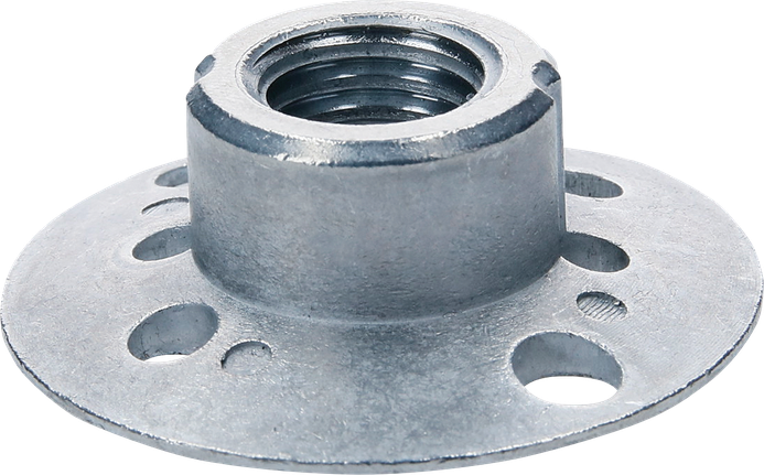 Tuerca de brida Bosch para amoladora angular, fijación segura del disco.