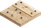 Madera con clavos.