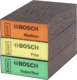 Bloques de lijado Bosch EXPERT S471, medio fino, superfino.