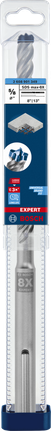Broca para taladro percutor Bosch EXPERT SDS max-8X de 5/8×13″.