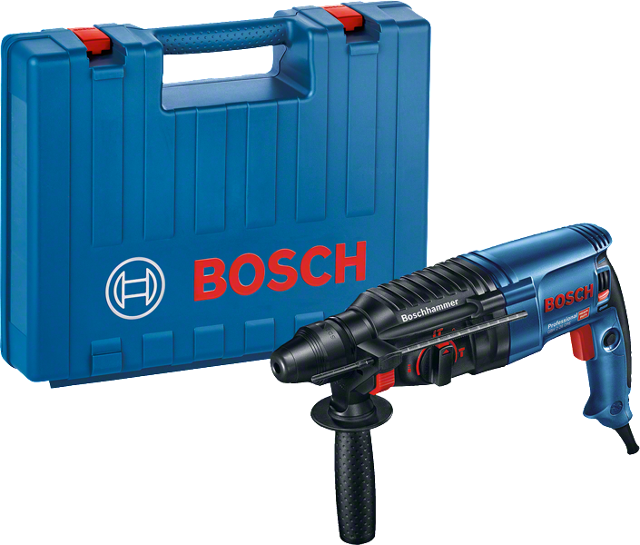 Martillo perforador Bosch GBH 2-26 DRE con maletín de transporte.