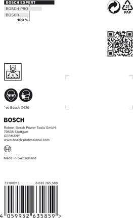 Bloque de densidad Bosch EXPERT 80x133 mm embalaje.