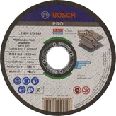 Disco de corte Bosch PRO para acero inoxidable y metal, 115 mm.