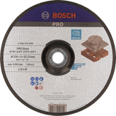 Disco de corte para piedra Bosch PRO 230 x 3 x 22,23 mm.