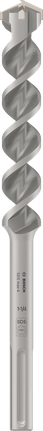 Broca para taladro percutor Bosch PRO SDS max-4, diámetro de 1 1/4 pulgadas.