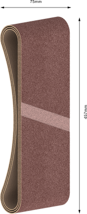 Banda de lija Bosch PRO X440 75x457mm grano 80.