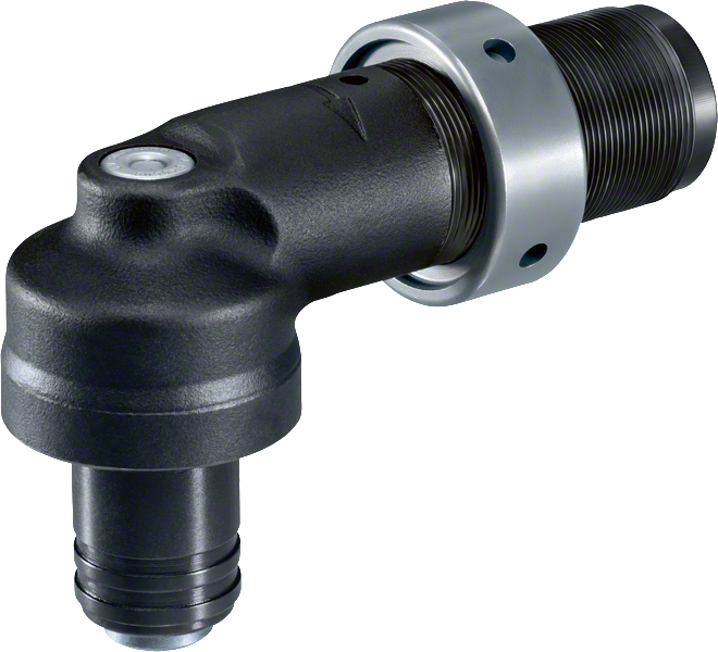 Cabezal angular Bosch 12V con mandril de cambio rápido de 1/4 de pulgada.