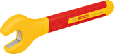 Llave inglesa Bosch VDE de 17 mm con mango aislado.