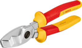 Cortacables Bosch VDE de 200 mm con mangos aislados.