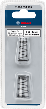 Juego de resortes para sierra perforadora Bosch PRO Sheet Metal PC Plus, 2 piezas.