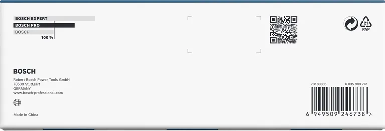 Juego de vasos de impacto Bosch PRO de 3/8″ de profundidad, 9 piezas.