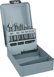 Juego de brocas avellanadoras Bosch PRO de acero rápido para metales blandos, 6 piezas.