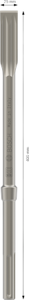 Cincel plano Bosch PRO SDS max-5C 25x400 mm.