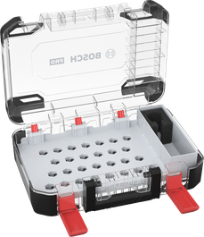 Estuche para sierra de corona Bosch PRO, caja de almacenamiento organizada.