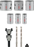 Juego de mandril Q-Lock para sierra de corona multimaterial Bosch PRO, 10 piezas.