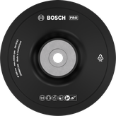 Almohadilla de soporte blanda Bosch PRO de 180 mm para amoladoras angulares.