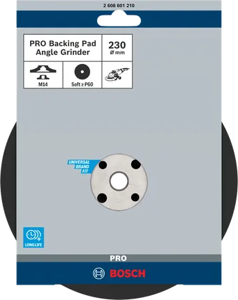 Almohadilla de soporte blanda Bosch PRO de 230 mm para amoladora angular.