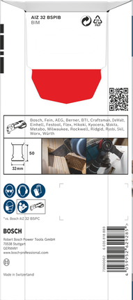Hoja de corte por inmersión Bosch PRO AIZ 32 BSPIB 32×50 mm 5 piezas.