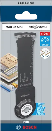 Multiherramienta Bosch MAII 32 APB hoja 32×80 mm.