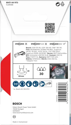 Multiherramienta Bosch PRO MATI 68 RT3 hoja 2,8 x 68 mm.