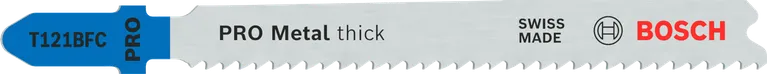 Hoja de sierra de calar Bosch PRO Metal Thick T121BFC para metal.