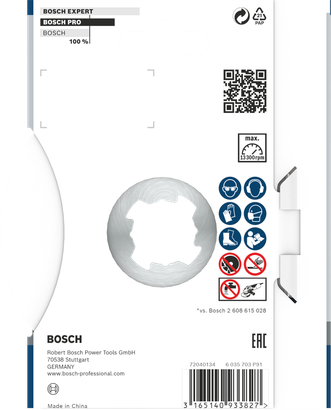 Disco de diamante multimaterial Bosch PRO X-Lock 115 mm.