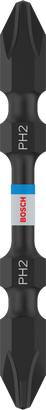 Punta de doble punta Bosch PRO PH2 para madera blanda y acero inoxidable de 65 mm.