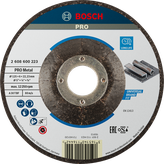 Disco abrasivo Bosch PRO con aglutinante metálico de 125 x 6 mm para metal.