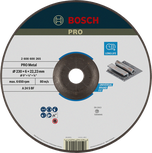 Disco abrasivo para metal Bosch PRO de 230 mm para trabajos en metal.