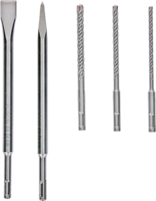 Juego de cinceles y brocas Bosch PRO SDS plus-4C, 5 piezas.