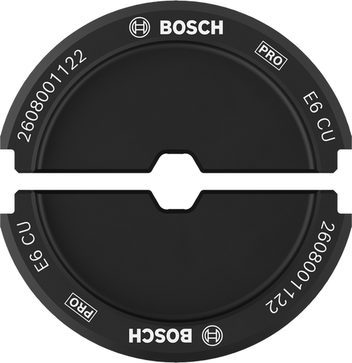 Matriz de crimpeado Bosch PRO E6 CU 6 mm² para cobre.