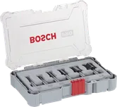 Juego de 6 fresas rectas Bosch PRO para router, vástago de 8 mm.