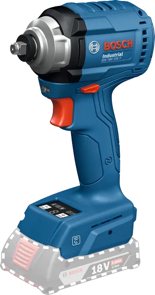 Atornillador de impacto inalámbrico Bosch IDS 18V-125 T, batería 2,0 Ah.