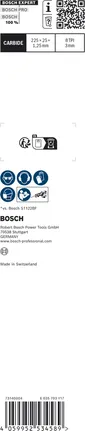 Hoja de sierra de carburo Bosch EXPERT Thick Tough Metal S1155CHC.