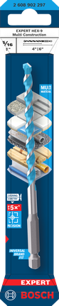 Broca multiusos Bosch EXPERT HEX-9 de 5/16 de pulgada.