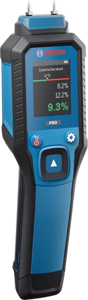 Medidor de humedad de materiales Bosch GMP 1-13 con pantalla digital.