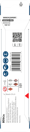 Broca Bosch PRO HEX-5 de 1/8 de pulgada para perforaciones de precisión.