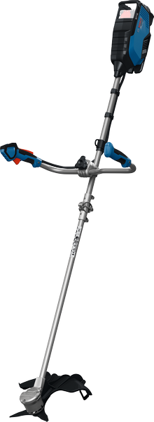 Desbrozadora Bosch GFR18V-25BH con mango ergonómico.