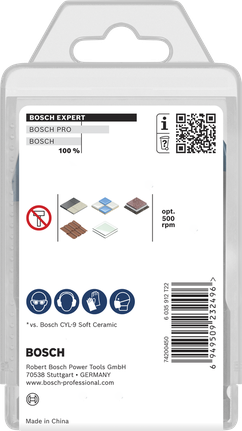 Juego de brocas de cerámica dura Bosch EXPERT HEX-9, 5 piezas.