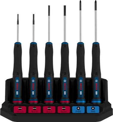 Juego de desatornilladores PRO PH/SL Precision, 6 piezas