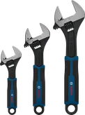 Juego de llaves ajustables Bosch 150, 200, 250 mm.