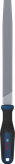 Lima plana de mano Bosch de 200 mm con mango ergonómico.